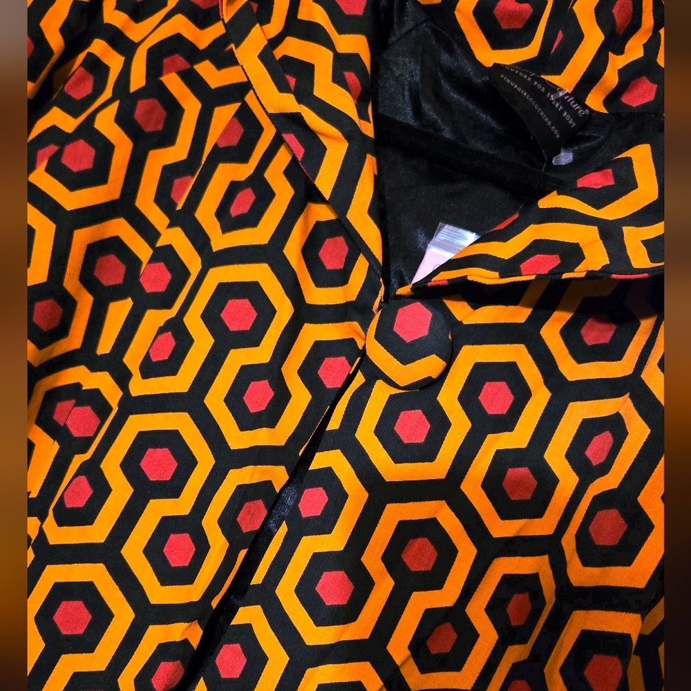 NWT PinUp Couture Hotel Hexagon Print Car Coat - Picture 4 of 9